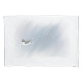 Snowflake Kitten Kissenbezug (Vorderseite)