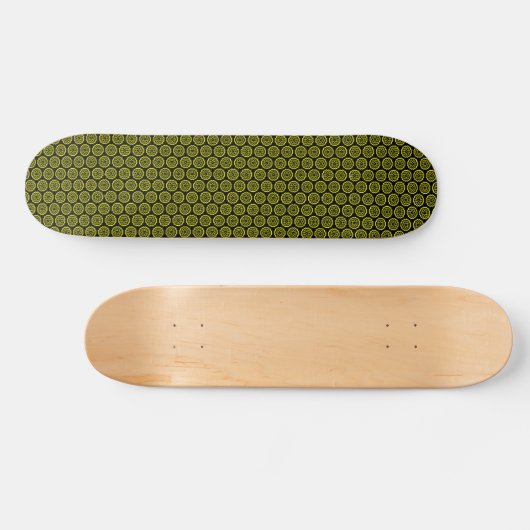 Snowflake-Konstellation - Schwarz-Gelb Skateboard (Horizontal)