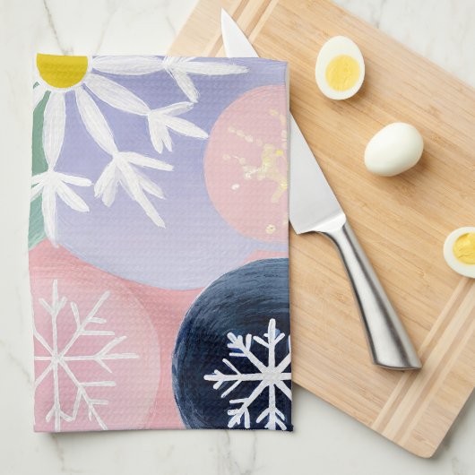 Snowflake-Konstellationen Geschirrtuch (Viertel Falte)