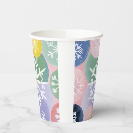 Snowflake-Konstellationen Pappbecher (Links)