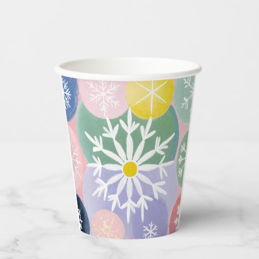 Snowflake-Konstellationen Pappbecher (Vorderseite)