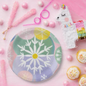 Snowflake-Konstellationen Pappteller (Party)
