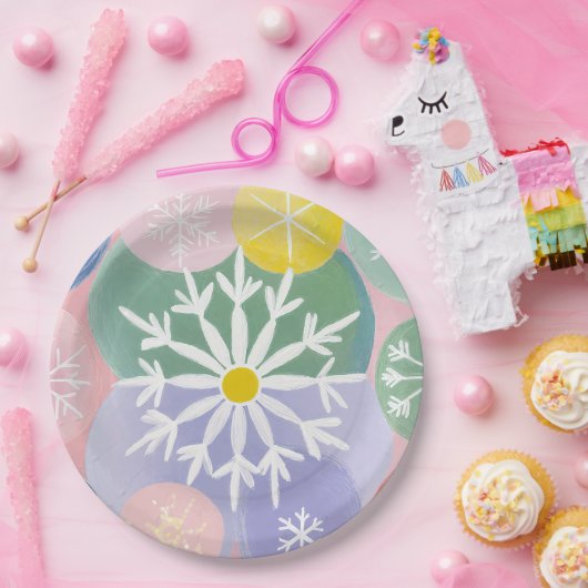 Snowflake-Konstellationen Pappteller (Party)