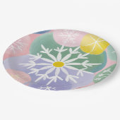 Snowflake-Konstellationen Pappteller (Schrägansicht)