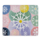 Snowflake-Konstellationen Schneidebrett (Vorderseite)