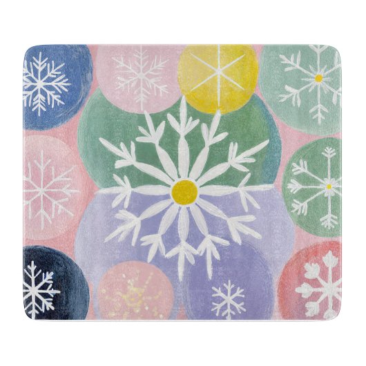 Snowflake-Konstellationen Schneidebrett (Vorderseite)