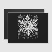 Snowflake Kostüm Winter Weihnachten Matching Mens  Magnetkarte (Vorne/Hinten)