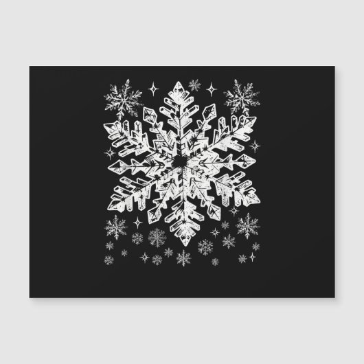 Snowflake Kostüm Winter Weihnachten Matching Mens  Magnetkarte (Vorderseite)