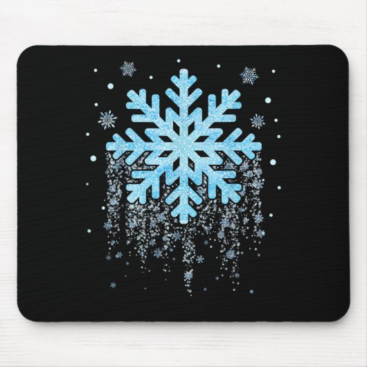 Snowflake Kostüm Winter Weihnachten Matching Mens Mousepad (Vorne)