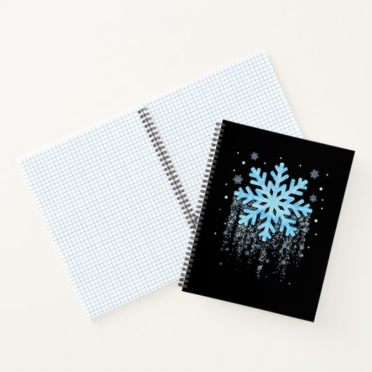 Snowflake Kostüm Winter Weihnachten Matching Mens Notizblock (Innenseite)
