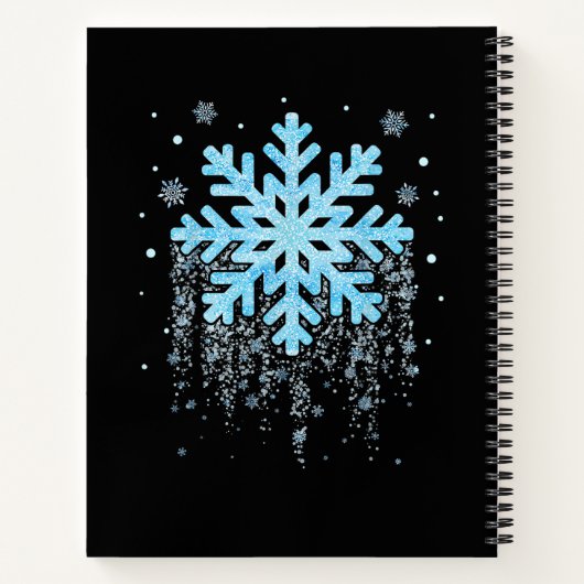 Snowflake Kostüm Winter Weihnachten Matching Mens Notizblock (Rückseite)