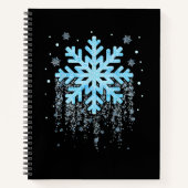 Snowflake Kostüm Winter Weihnachten Matching Mens Notizblock (Vorderseite)