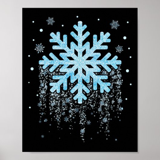 Snowflake Kostüm Winter Weihnachten Matching Mens Poster (Vorne)