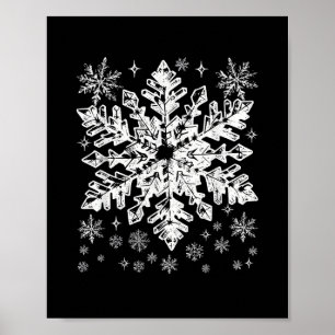 Snowflake Kostüm Winter Weihnachten Matching Mens Poster
