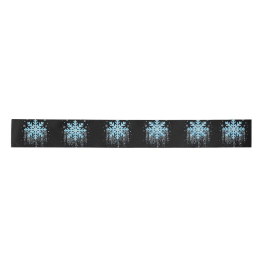 Snowflake Kostüm Winter Weihnachten Matching Mens Satinband (Vorderseite)