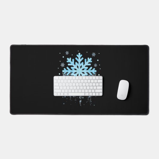 Snowflake Kostüm Winter Weihnachten Matching Mens  Schreibtischunterlage (Tastatur & Maus)