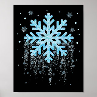 Snowflake Kostüm Winterweihnachtsgebäck Mönche Poster
