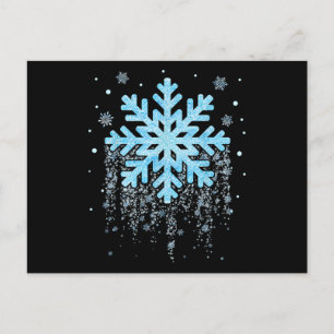 Snowflake Kostüm Winterweihnachtsmatte Feiertagspostkarte