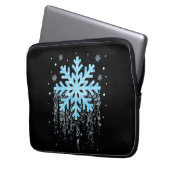 Snowflake Kostüm Winterweihnachtsmatte Laptopschutzhülle (Vorderseite Links)