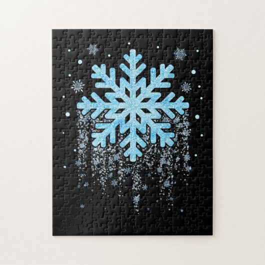 Snowflake Kostüm Winterweihnachtsmatte Puzzle (Vertikal)