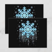 Snowflake Kostüm Winterweihnachtsmatte Save The Date (Vorne/Hinten)