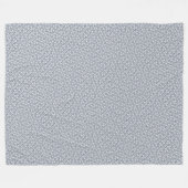 Snowflake Lace Gray Fleece Blanket (Vorderseite (Horizontal))