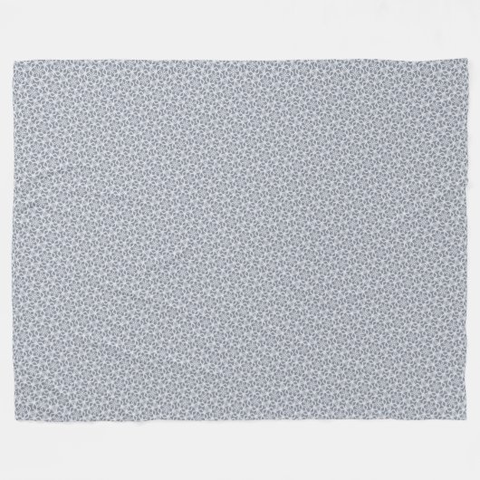Snowflake Lace Gray Fleece Blanket (Vorderseite (Horizontal))