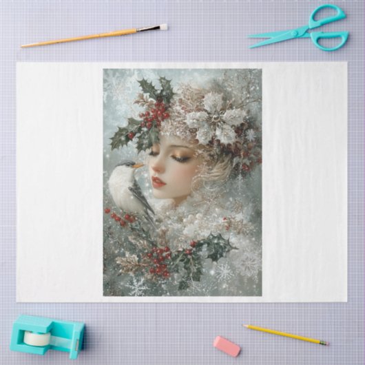 Snowflake Ladybird Seidenpapier (Basteln)