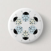 Snowflake Ladybug Button (Vorderseite)