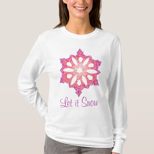 Snowflake Langschläfer Shirt (Vorderseite)
