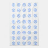 Snowflake Light Blue Winter Pattern Geschirrtuch (Vertikal)