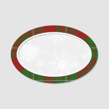 Snowflake MacGregor Kariert Name Tag