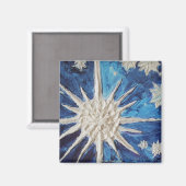 Snowflake Magnet (Vorderseite/Rückseite)