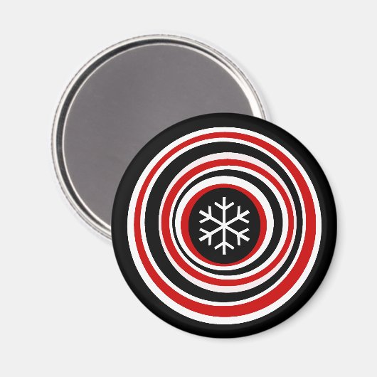 Snowflake Magnet (Vorderseite/Rückseite)