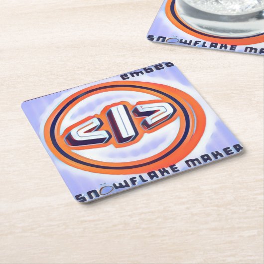 SNÖWFLAKE MAKER - EMbED - Untersetzer (angewinkelt)