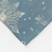 Snowflake Mandala in Frosty Hues 3 Fleecedecke (Ecke)