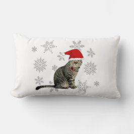 Snowflake Meow Christmas Kissen, 2 Seiten Lendenkissen