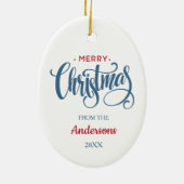 Snowflake Mittens mit Weihnachtsgooys Keramik Ornament (Hinten)