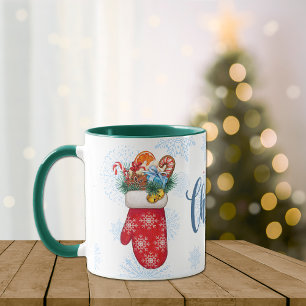 Snowflake Mittens mit Weihnachtsgooys Tasse