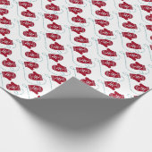 Snowflake Mittens Weihnachtsgeschenk Wrapping Pape Geschenkpapier (Ecke)