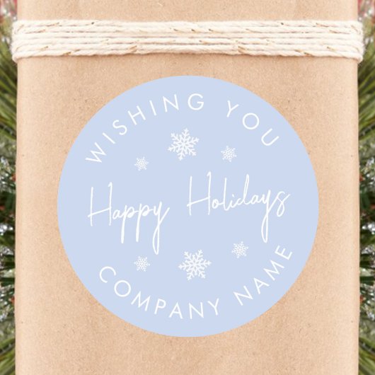 Snowflake Modern Holiday Sticker