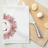 Snowflake Monogram Geschirrtuch (Viertel Falte)
