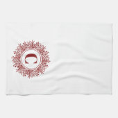 Snowflake Monogram Geschirrtuch (Horizontal)