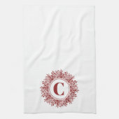 Snowflake Monogram Geschirrtuch (Vertikal)