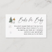 Snowflake Mountain Winter Baby Shower Buchungsanfr Begleitkarte (Vorderseite)