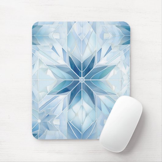 Snowflake Mousepad (Mit Mouse)