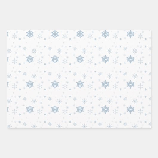 Snowflake Multi-Color Geschenkpapier Set (Vorderseite)