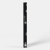 Snowflake Muster Black Phone Case iPhone Hülle (Rechte Seite)