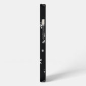 Snowflake Muster Black Phone Case iPhone Hülle (Linke Seite)