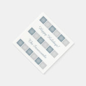 Snowflake Muster individuelle Papierservietten (Ecke)